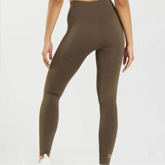 Gymshark VITAL SEAMLESS LEGGINGS - Espresso Marl - Picture 3 of 5